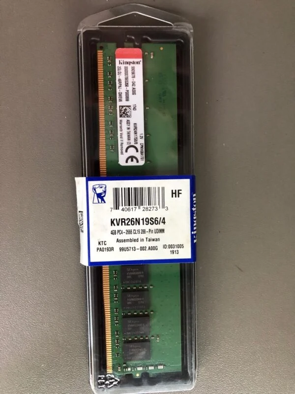 رم دسکتاپ DDR4 کینگستون با ظرفیت 4 گیگابایت