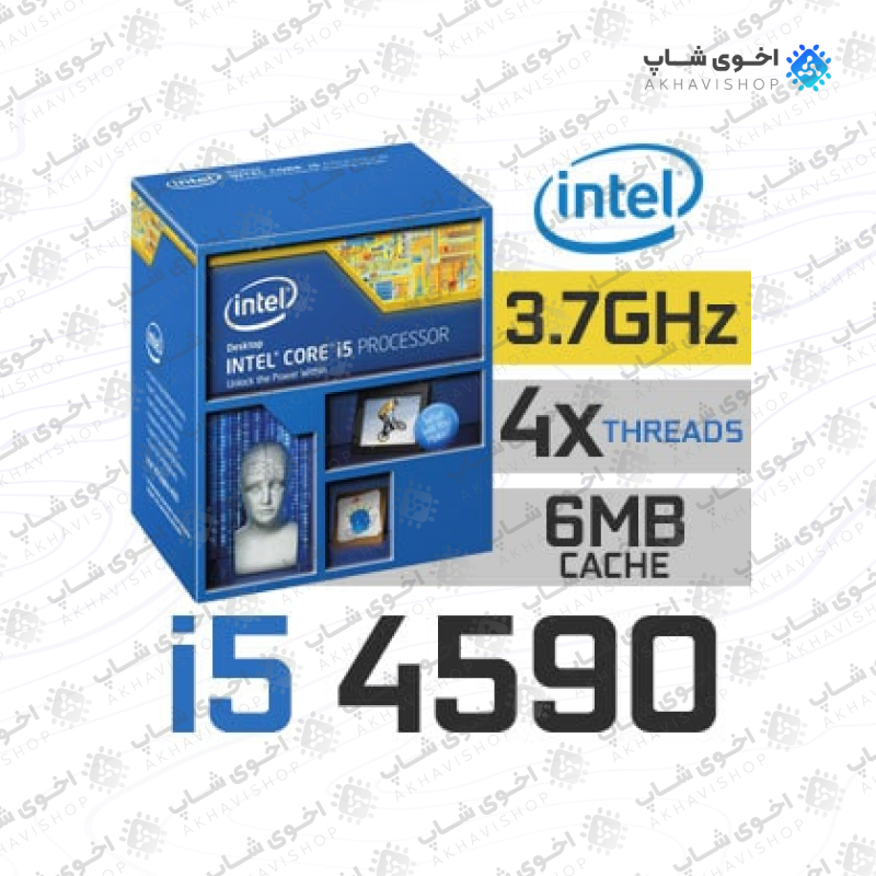 پردازنده مرکزی اینتل سری Haswell مدل Core i5-4590 TRAY استوک - Image 2