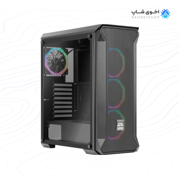 کیس گیمینگ گرین مدل Z5 Surena با طراحی مدرن و سیستم تهویه حرفه‌ای - Image 6